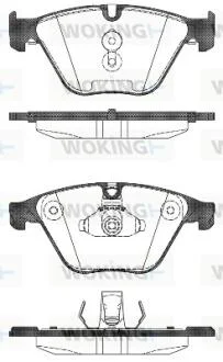 Колодки гальмівні WOKING P15963.00