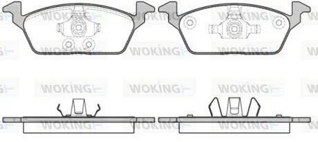 Колодки гальмівні WOKING P16033.00