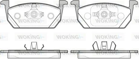 Колодки гальмівні WOKING P16103.00