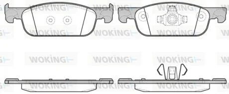 Колодки тормозные диск. перед. (пр-во Remsa) Renault Logan II / Sandero II, Stepway II / Clio IV WOKING P16183.00