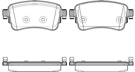 Колодки гальмівний диск. задн. (Remsa) PSA Expert Jumpy 16> / Opel Vivaro 19> / Toyota Proace 18> WOKING P16203.00