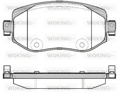 Колодки тормозные диск. перед. (пр-во Remsa) Renault Megane IV WOKING P16243.08