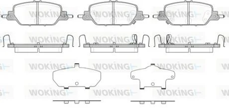 Колодки гальмівні WOKING P16303.02
