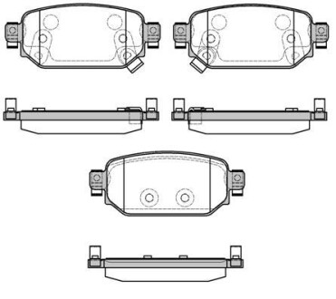 Колодки тормозные диск. задн. (Remsa) Mazda 3 1,5d 16>19 WOKING P16313.02