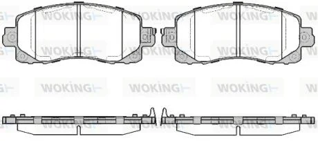 Колодки гальмівні WOKING P16413.04