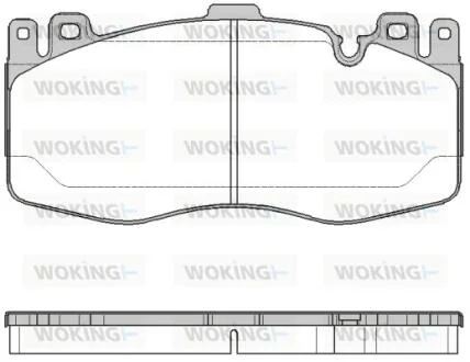 Колодки гальмівні WOKING P16423.00