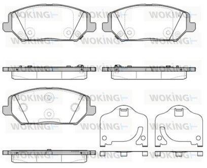 Колодки гальмівний диск. перед. (Remsa) Hyundai i30 Ceed 16> 20> WOKING P16833.02