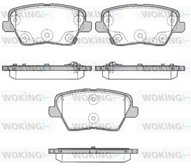 Колодки гальмівні WOKING P16843.02