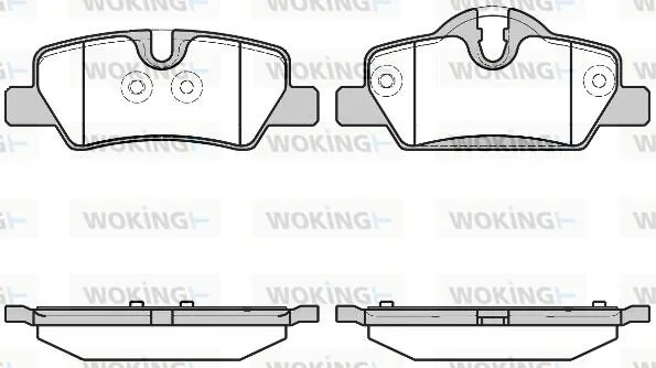 Колодки тормозные диск. задн. (пр-во Remsa) Mini Mini 1.2 13-,Mini Mini 1.5 13-,Mini Mini 2.0 13- WOKING P17003.00 (фото 1)