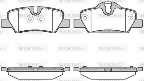 Колодки тормозные диск. задн. (пр-во Remsa) Mini Mini 1.2 13-,Mini Mini 1.5 13-,Mini Mini 2.0 13- WOKING P17003.00