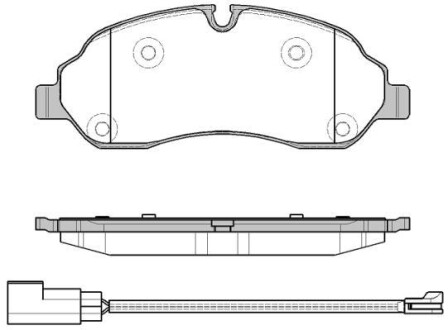 Колодки тормозные диск. перед. (Remsa) Ford Tranzit 13>18, 16> WOKING P17023.02