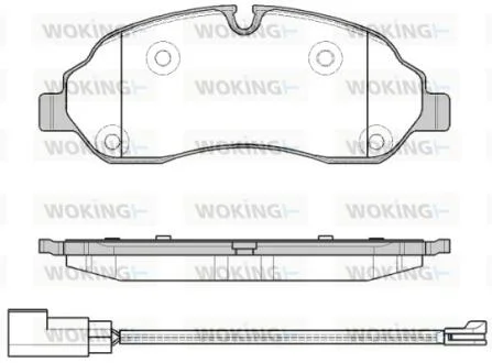 Колодки тормозные диск. перед. (пр-во Remsa) Ford Tranzit 13>18, 16> WOKING P17023.02