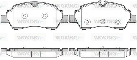 Колодки гальмівні WOKING P17053.00