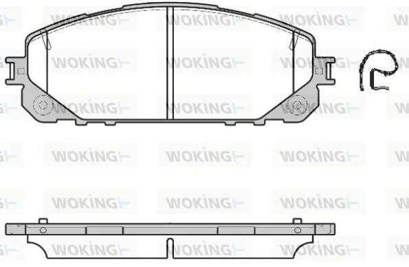 Колодки тормозные диск. перед. (пр-во Remsa) Jeep Cherokee 13> WOKING P17133.00 (фото 1)