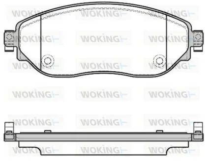 Колодки тормозные диск. перед. (пр-во Remsa) Opel Vivaro 1.6 14-,Opel Vivaro combi 1.6 14- WOKING P17173.08