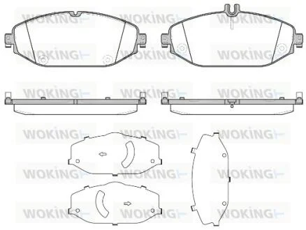 Колодки гальмівний диск. перед. (пр-во Remsa) MB C205 E213 (P17183.00) WOKING P1718300