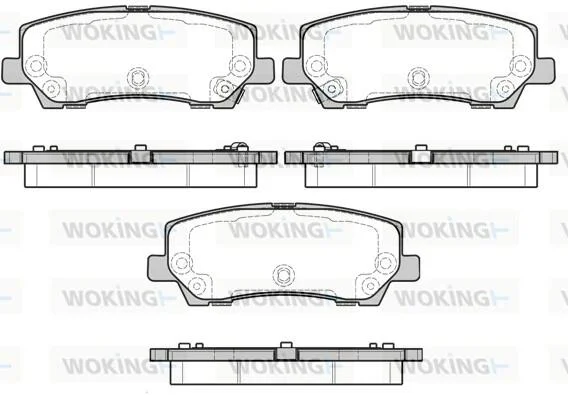 Колодки гальмівний диск. задн. (пр-во Remsa) Ford Mustang 15> WOKING P17213.15 (фото 1)