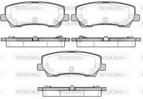 Колодки тормозные диск. задн. (пр-во Remsa) Ford Mustang 15> WOKING P17213.15