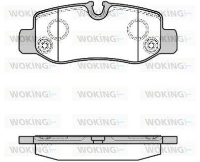 Колодки гальмівний диск. задн. (пр-во Remsa) MB Vito 447 14> WOKING P17243.00
