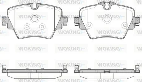 Колодки гальмівні WOKING P17253.08