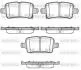 Колодки тормозные диск. задн. (пр-во Remsa) Opel Astra k 1.0 15-,Opel Astra k 1.4 15- WOKING P17283.02 (фото 1)
