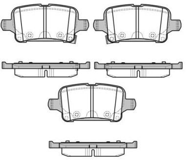 Колодки гальмівний диск. задн. (Remsa) Opel Astra k 1.0 15-,Opel Astra k 1.4 15- WOKING P17283.02