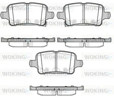 Колодки тормозные диск. задн. (пр-во Remsa) Opel Astra k 1.0 15-,Opel Astra k 1.4 15- WOKING P17283.02