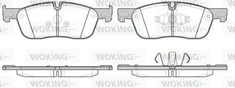 Колодки тормозные диск. перед. (пр-во Remsa) Land Rover Evogue 11> / Discovery Sport 14> WOKING P17333.00