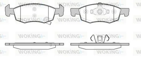 Колодки гальмівні WOKING P17343.02