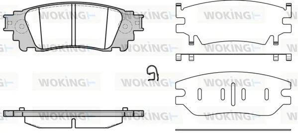 Колодки тормозные диск. задн. (пр-во Remsa) Lexus Nx (zgz1_, agz1_, ayz1_) 2.0 14-,Lexus Nx (zgz1_ WOKING P17363.00 (фото 1)