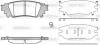 Колодки тормозные диск. задн. (пр-во Remsa) Lexus Nx (zgz1_, agz1_, ayz1_) 2.0 14-,Lexus Nx (zgz1_ WOKING P17363.00 (фото 1)
