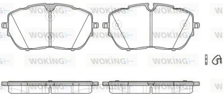 Колодки гальмівні WOKING P17543.00