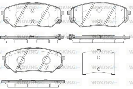 Колодки гальмівний диск. перед. (пр-во Remsa) Kia Sorento III 15> WOKING P17613.02
