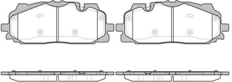 Колодки тормозные диск. перед. (Remsa) Audi Q7 3.0 15- WOKING P17673.00