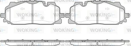 Колодки гальмівний диск. перед. (пр-во Remsa) Audi Q7 3.0 15- WOKING P17673.00