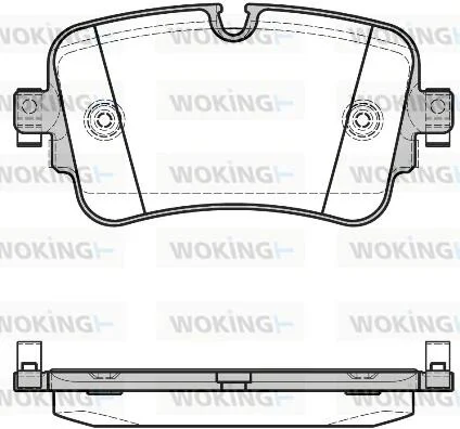 Колодки тормозные диск. задн. (пр-во Remsa) Audi Q7 15> WOKING P17683.08 (фото 1)