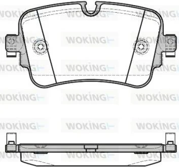 Колодки тормозные диск. задн. (пр-во Remsa) Audi Q7 15> WOKING P17683.08