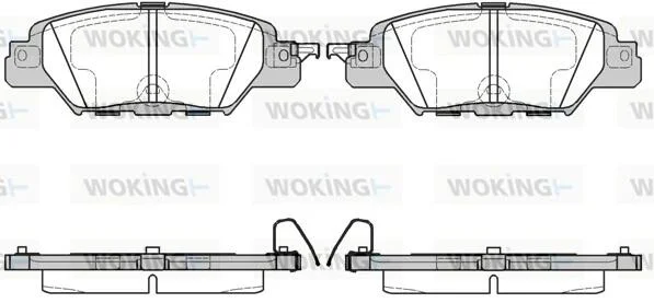 Гальмівні колодки зад. Mazda CX5 2.0-2.5 12- WOKING P17773.00 (фото 1)