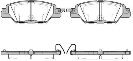 Колодки тормозные диск. задн. (Remsa) Mazda Cx-5 2.5 11- WOKING P17773.00