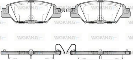 Гальмівні колодки зад. Mazda CX5 2.0-2.5 12- WOKING P17773.00