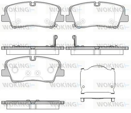 Колодки тормозные диск. задн. (пр-во Remsa) Hyundai H350 2.5 15- WOKING P17873.00 (фото 1)