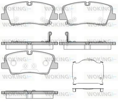 Колодки гальмівний диск. задн. (пр-во Remsa) Hyundai H350 2.5 15- WOKING P17873.00
