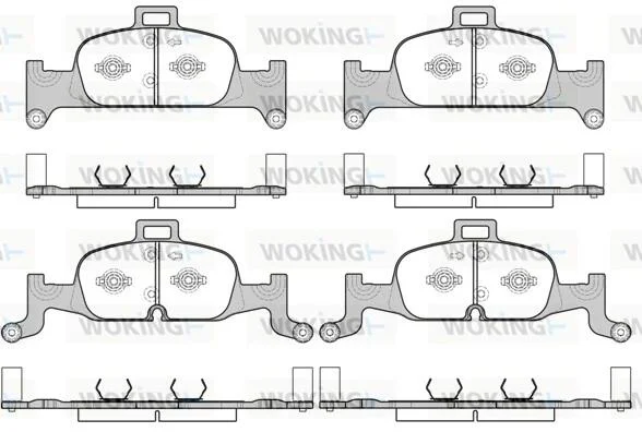 Колодки тормозные диск. перед. (пр-во Remsa) Audi A4 A5 16> / Q5 17> (P17913.00) WOKING P1791300 (фото 1)