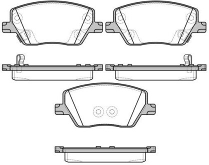 Колодки тормозные диск. перед. (Remsa) Fiat Tipo 15> WOKING P17953.02