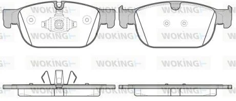 Колодки гальмівні переднi WOKING P17963.00