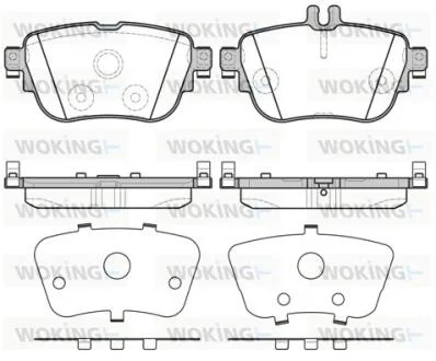 Колодки гальмівний диск. задн. (пр-во Remsa) Mercedes-benz E-class (w213) 2.0 16- WOKING P17993.00