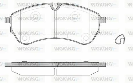 Колодки гальмівні заднi WOKING P19303.00