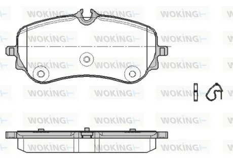 Колодки тормозные WOKING P19483.00