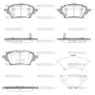 Колодки тормозные WOKING P19593.02