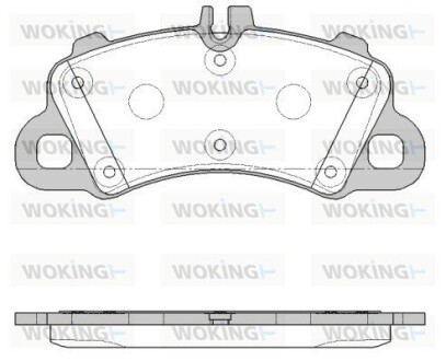 КОЛОДКИ ГАЛЬМІВНІ WOKING P19623.00